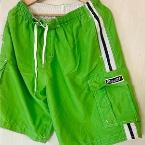 RS Surf Men's Bright Green Swim Board Shorts